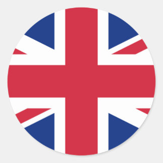 UK Flag Classic Round Sticker