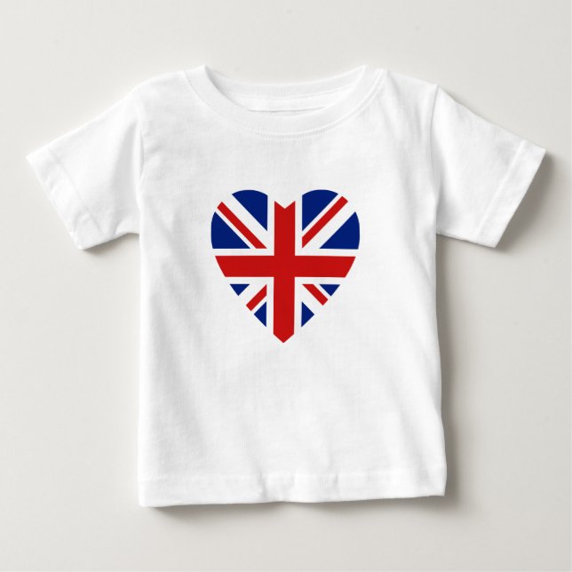 UK Flag Heart T-Shirt (Front)