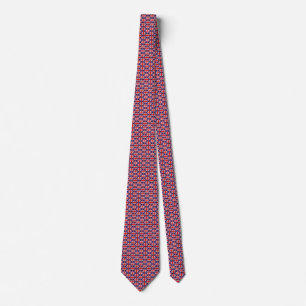 UK Flag Honeycomb Tie