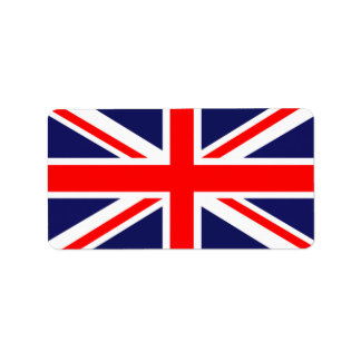 UK flag Label