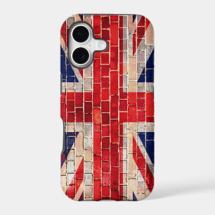 UK flag on a brick wall iphone 5 and 5s case