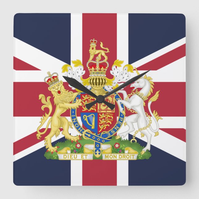 UK flag phone case Square Wall Clock (Front)