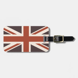 UK Flag - Retro Luggage Tag