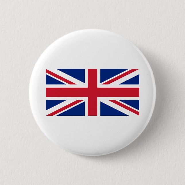UK Flag Union Jack 6 Cm Round Badge (Front)