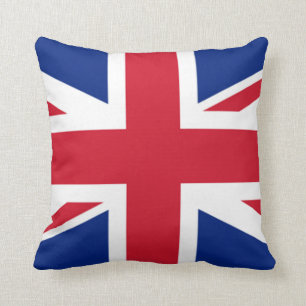 uk flag union jack throw pillow