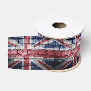 UK flag wall Grosgrain Ribbon