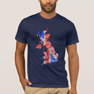 UK Flagcolor Map T-Shirt