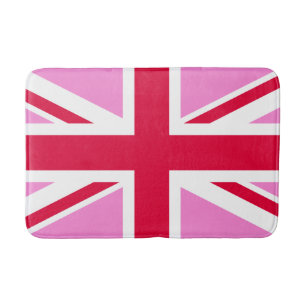 UK Gay Pride (Pink Union Jack) (Gay British Flag) Bath Mat