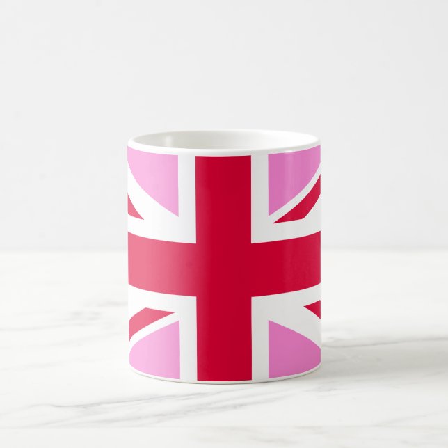 UK Gay Pride (Pink Union Jack) (Gay British Flag) Coffee Mug (Center)