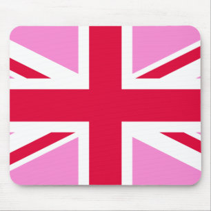 UK Gay Pride (Pink Union Jack) (Gay British Flag) Mouse Mat