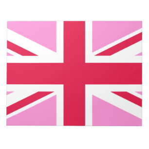 UK Gay Pride (Pink Union Jack) (Gay British Flag) Notepad