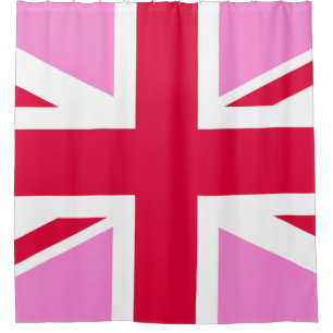 UK Gay Pride (Pink Union Jack) (Gay British Flag) Shower Curtain