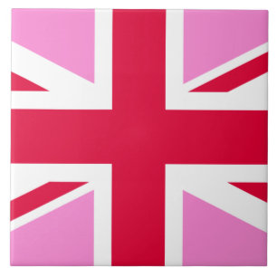 UK Gay Pride (Pink Union Jack) (Gay British Flag) Tile