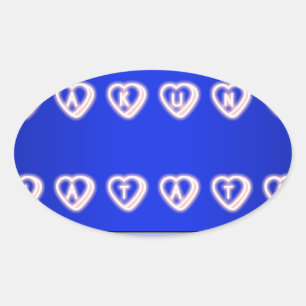 UK Hakuna Matata Art Print Oval Sticker