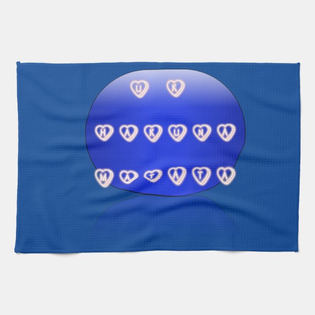 UK Hakuna Matata Art Print Tea Towel (Horizontal)