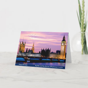 UK landmark image Birthday-greeting-card Card