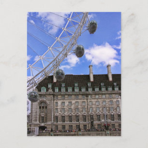 (UK) LONDON EYE views Postcard