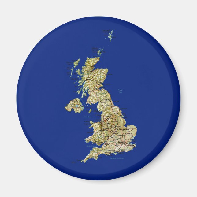 UK Map Magnet (Front)