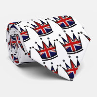 UK Monarchy - Union Jack Crown Tie