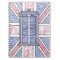 UK Police Box Union Jack Hand Illustrated Line Art