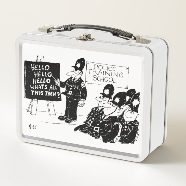 UK Police Training School Metal Lunch Box (Front)