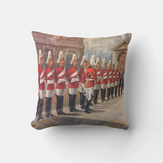UK Queen's Life Guards  Cushion (Front)