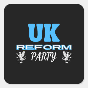 UK Reform Party Square Sticker