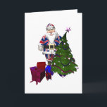 UK Santa Claus Holiday Card<br><div class="desc">his jacket with the Union Jack fits him well,  gives him somehow a royal touch. kids in the united kingdom might have seen him already this way ... .</div>