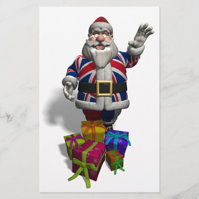 UK Santa Claus Stationery (Front)
