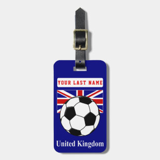 UK Soccer Luggage Tag (add your address on back)