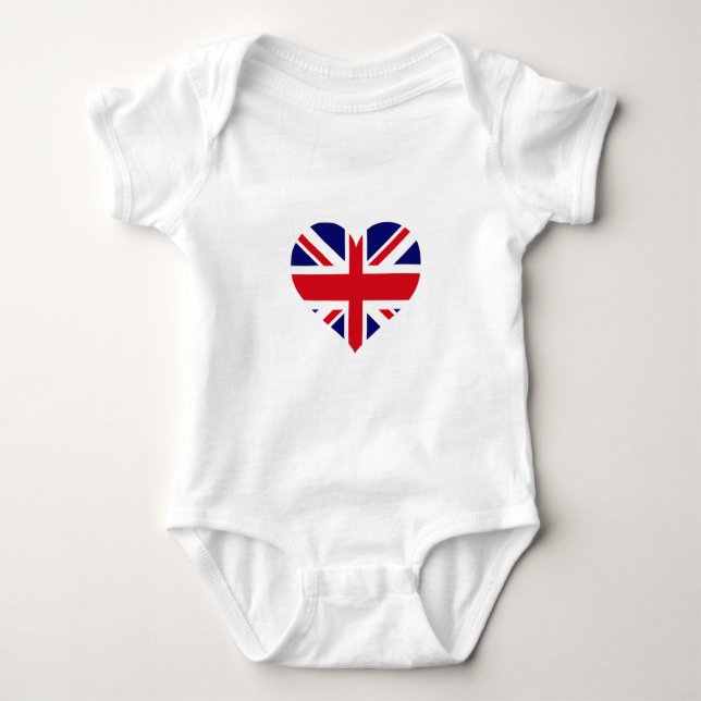 UK Union Jack Baby Bodysuit (Front)