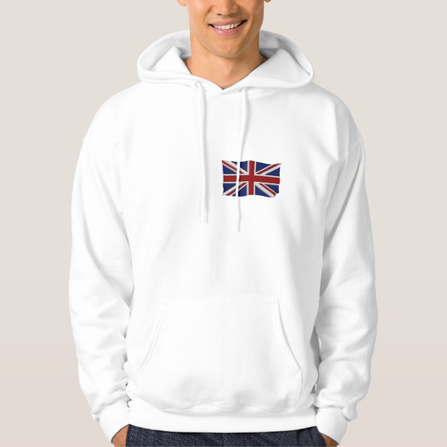 UK UNION JACK BRITISH FLAG Patriotic Hoodie (Front)