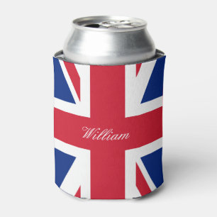 UK Union Jack British Flag Personalised Can Cooler