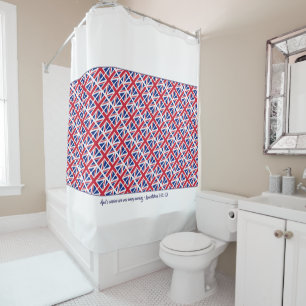 UK UNION JACK Custom Patriotic Shower Curtain