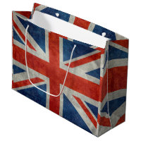 UK Union Jack Flag in retro style vintage textures