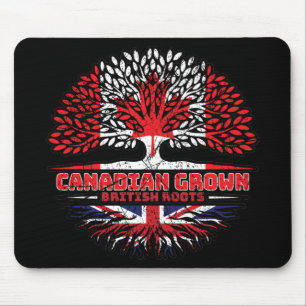 Uk United Kingdom British Canadian Canada Tree Mouse Mat