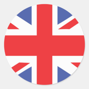 uk united kingdom flag classic round sticker