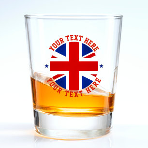 UK United Kingdom Flag London British Britain Shot Glass