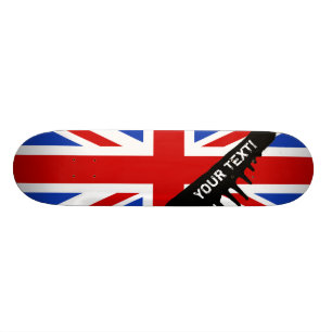 Uk United Kingdom Flag Skateboard