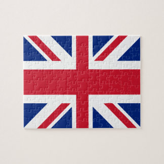 UK United Kingdom Union Jack Flag Jigsaw Puzzle