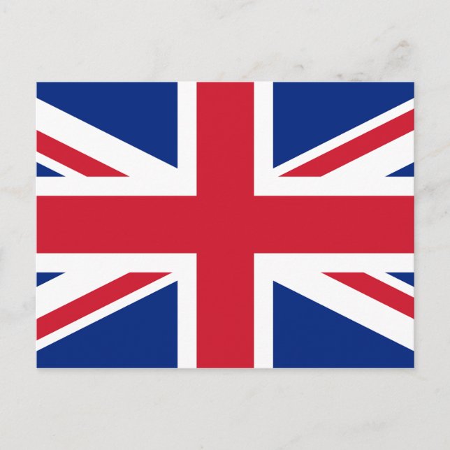 UK United Kingdom Union Jack Flag Postcard (Front)
