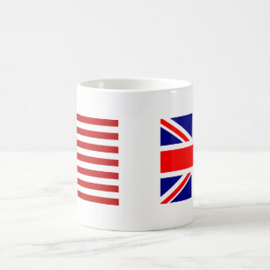UK & USA Flags Side by Side Coffee Mug