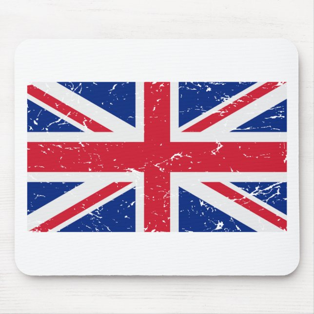 UK Vintage Flag Mouse Mat (Front)