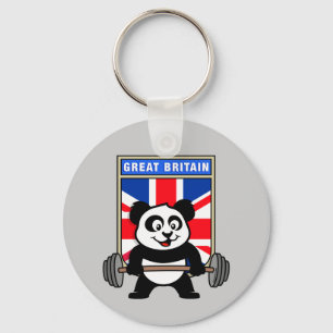 UK Weightlifting Panda Key Ring
