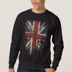 Uk Women Men Cool Vintage British Union Jack Flag Sweatshirt