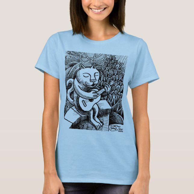 Uke Cat T-Shirt (Front)
