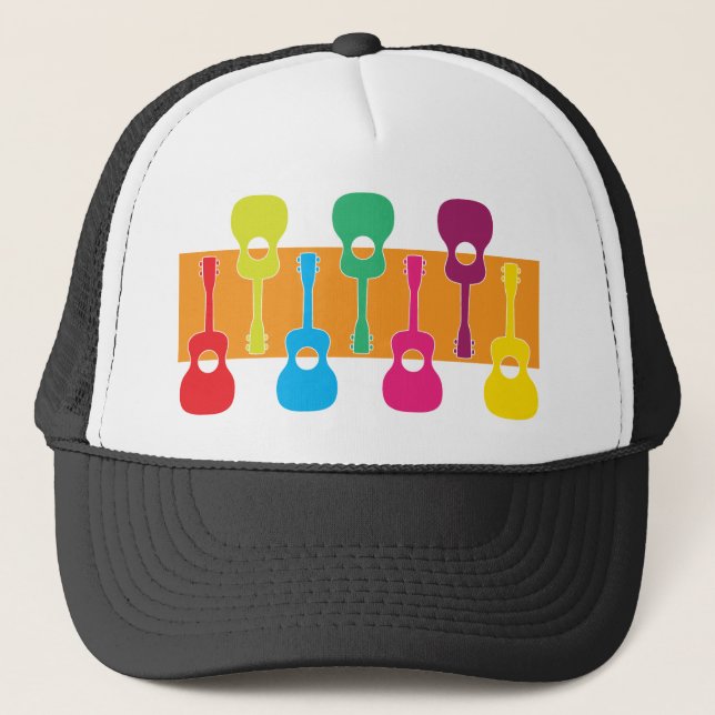 Uke Graphic Trucker Hat (Front)