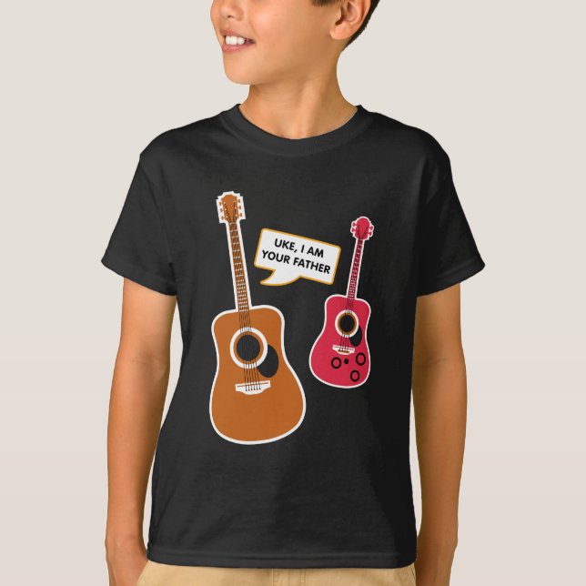 Uke I Am Your Father - Funny Ukelele Guitar Gift T-Shirt (Front)