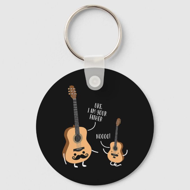 Uke I Am Your Father T Shirt Ukulele Guitar  Key Ring (Front)