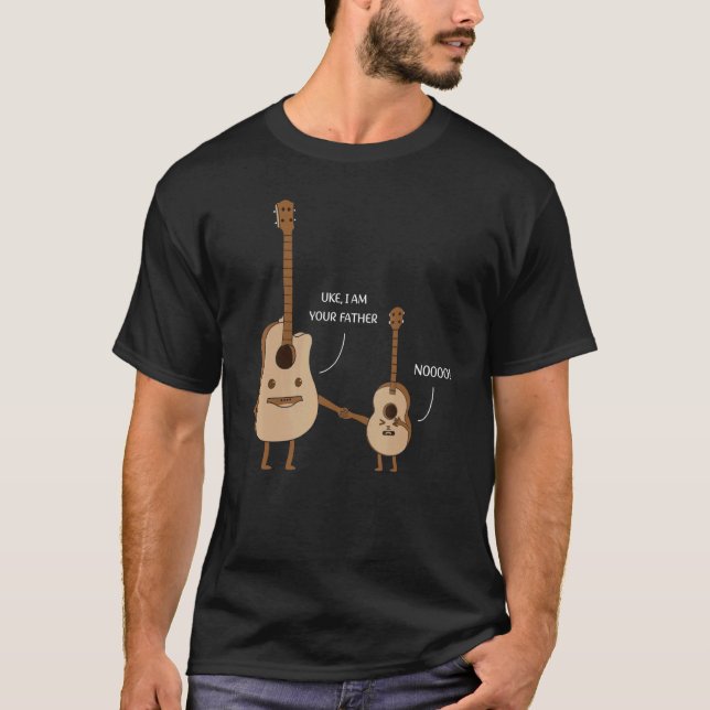 Uke I Am Your Father   Ukulele Guitar Music T-Shirt (Front)